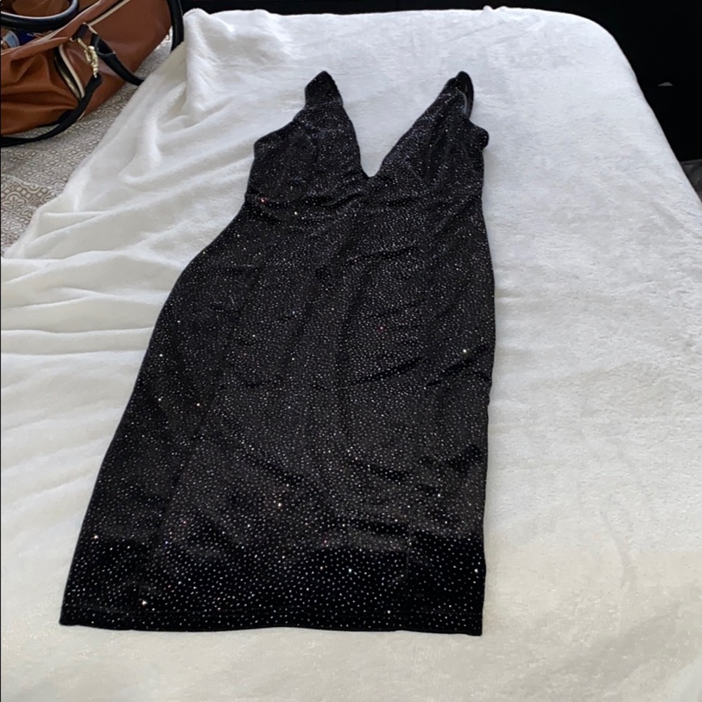 Sparkle little black dress